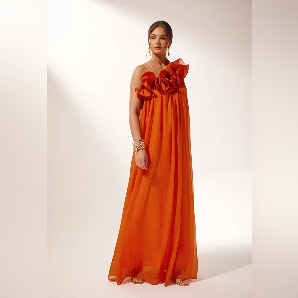 Hedda One-shoulder Floral Maxi Dress NWT